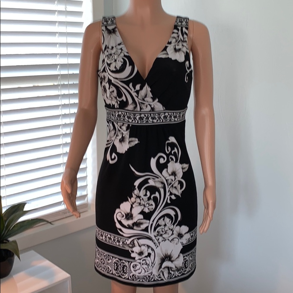 Black and white summer dress